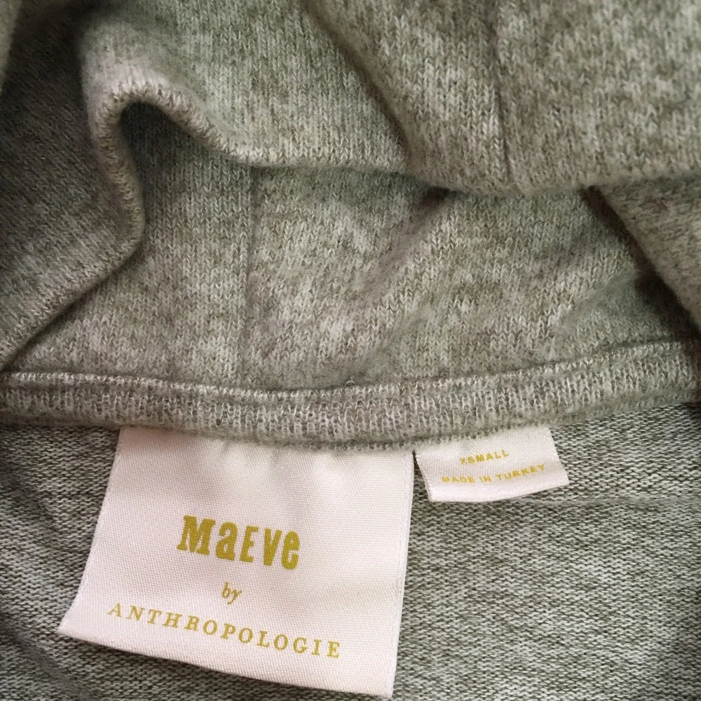 Maeve Anthropologie Tunic Sweater Women XS Sage Green Cowl Neck Long Sleeve